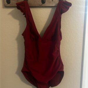 Deep Red bathing suit